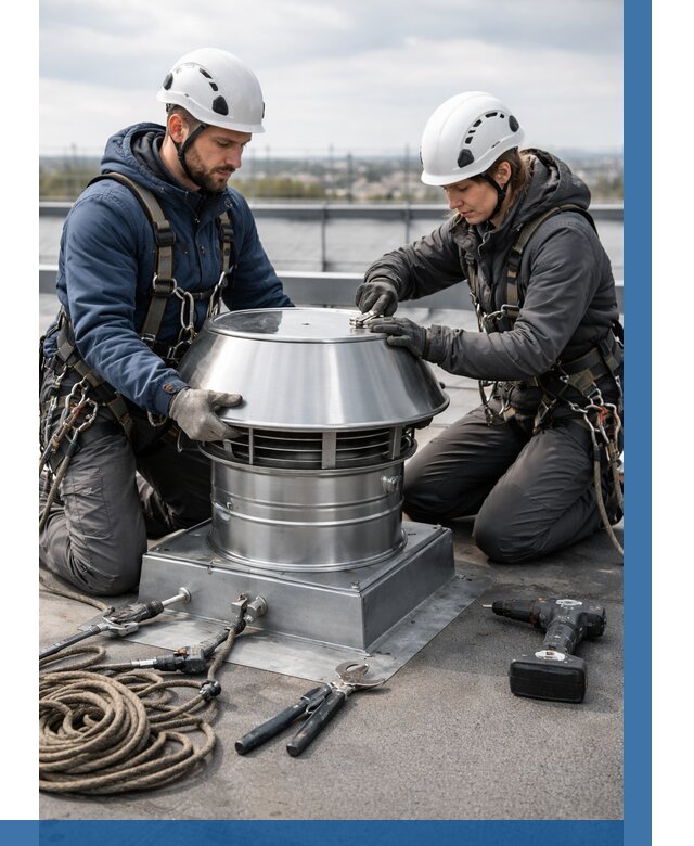 Установка дефлекторов на кровле в Ялте от 4597 р. | ВЫСОТНИК-Ялт