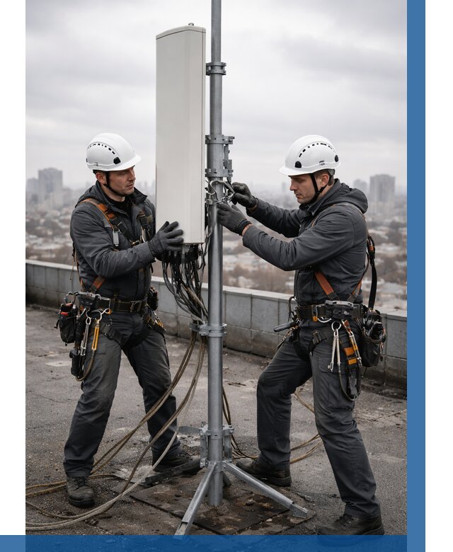 Монтаж антенн связи на крыше в Ялте от 8684 р. | ВЫСОТНИК-Ялт