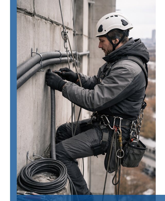 Профессиональный монтаж гофры для кабеля в Ялте с гарантией