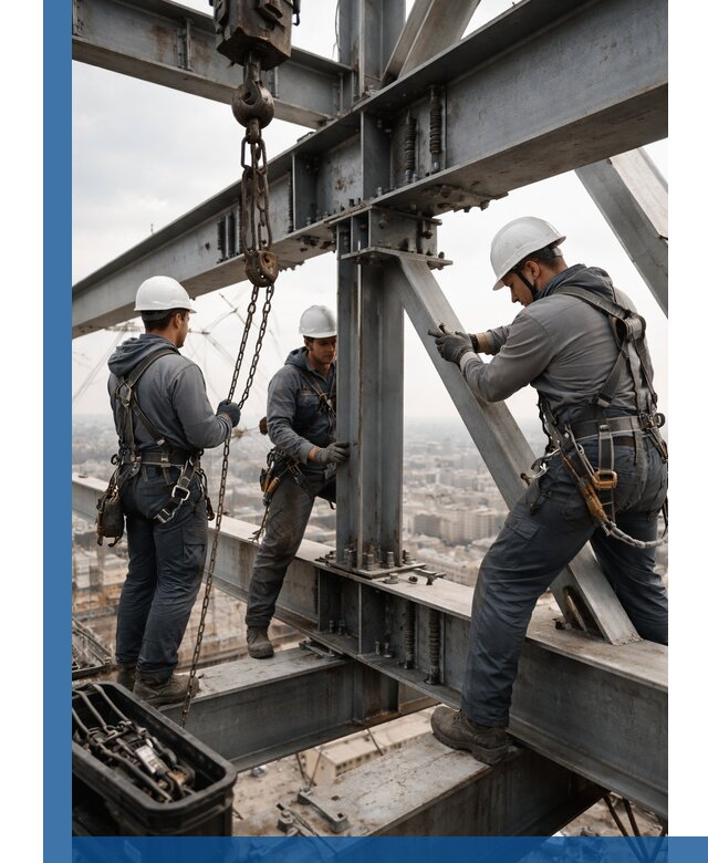 Профессиональный монтаж металлоконструкций на высоте в Ялте