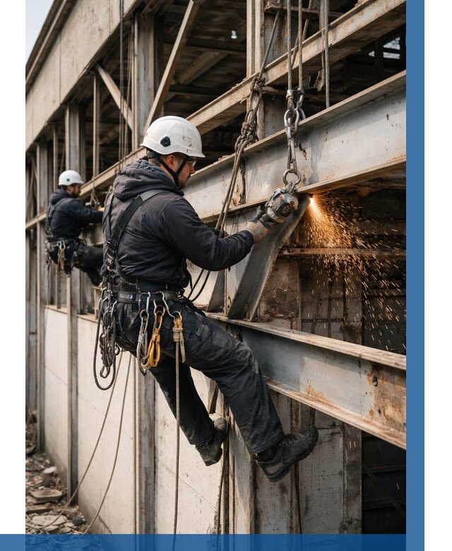 Демонтаж металлоконструкций на высоте в Ялте от 6640р. |ВЫСОТНИК-Ялт