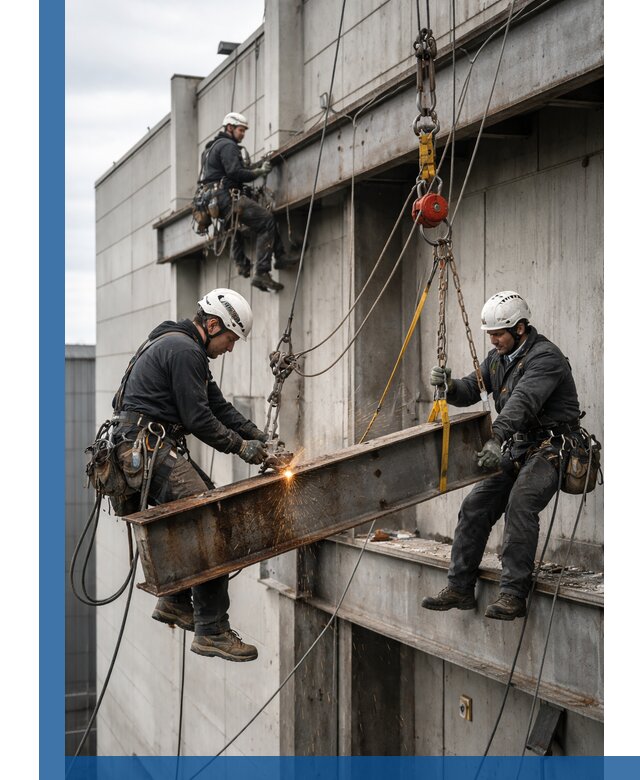 Демонтаж металлоконструкций на высоте в Ялте под ключ