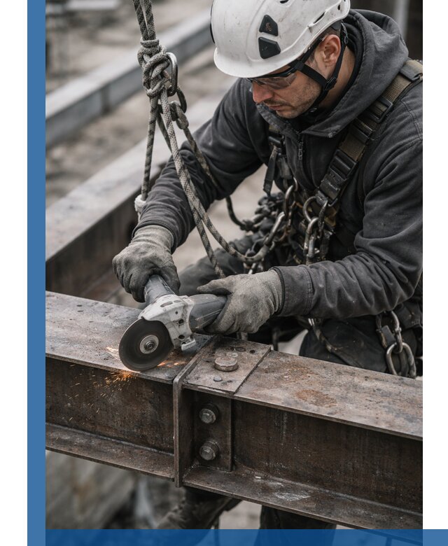 Резка металла на высоте в Ялте для зданий и конструкций