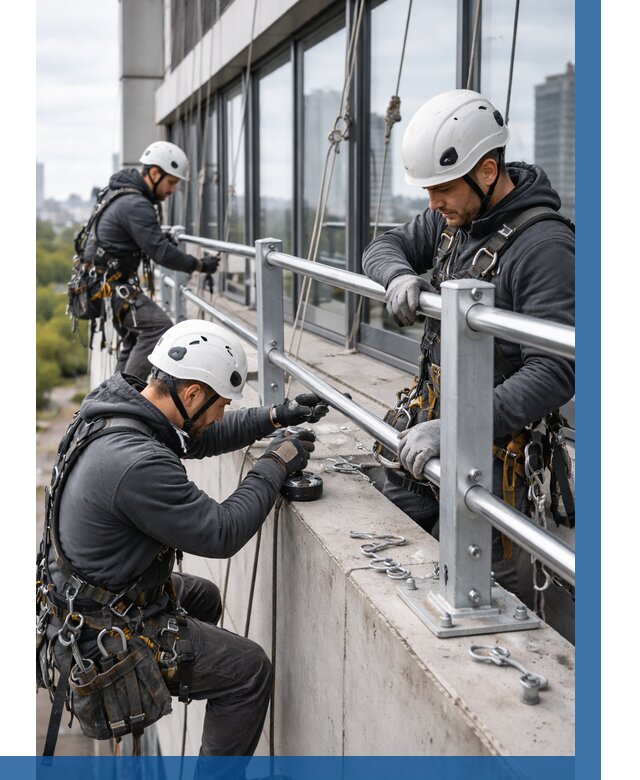 Монтаж ограждений на высоте в Ялте, от 1226 р. | ВЫСОТНИК-Ялт
