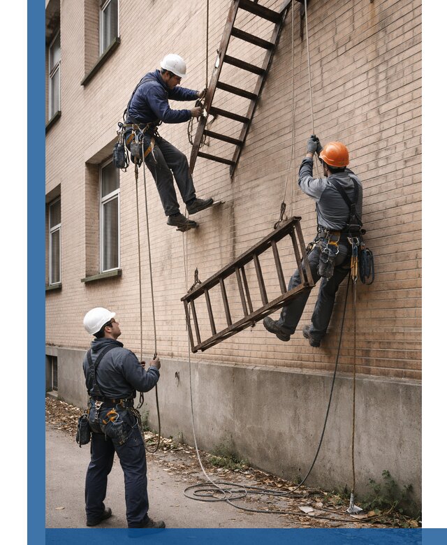 Демонтаж пожарной лестницы в Ялте быстро и безопасно