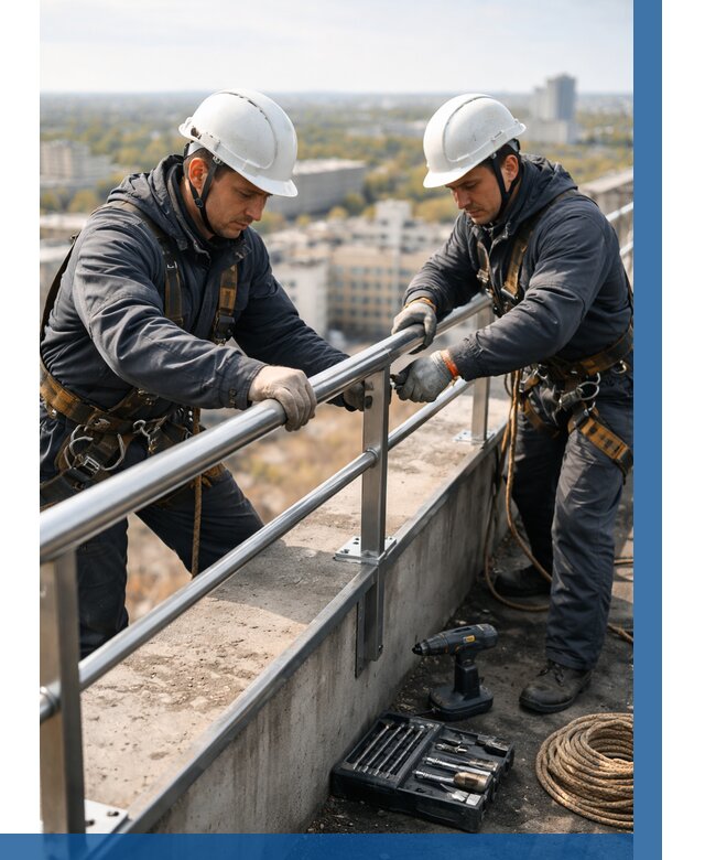 Монтаж перил на высоте в Ялте от 2554 р. | ВЫСОТНИК-Ялт