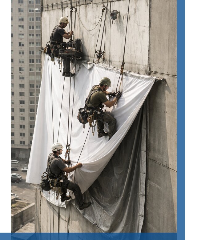Замена баннерного полотна в Ялте от 6640 р. | ВЫСОТНИК-Ялт—заказать