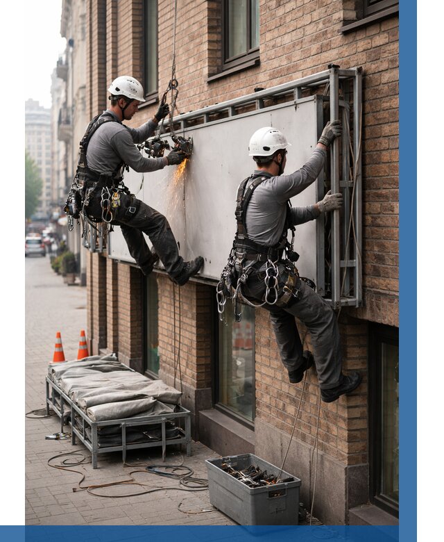 Демонтаж рекламной вывески в Ялте от 6640 р. | ВЫСОТНИК-Ялт