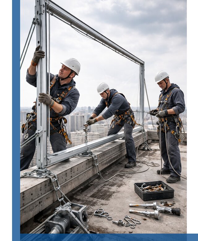 Монтаж крышных рекламных конструкций под ключ в Ялте