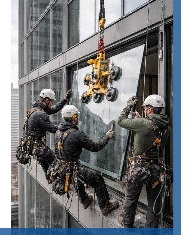 Фасадное остекление зданий под ключ в Ялте от 10216 р. | ВЫСОТНИК-Ялт