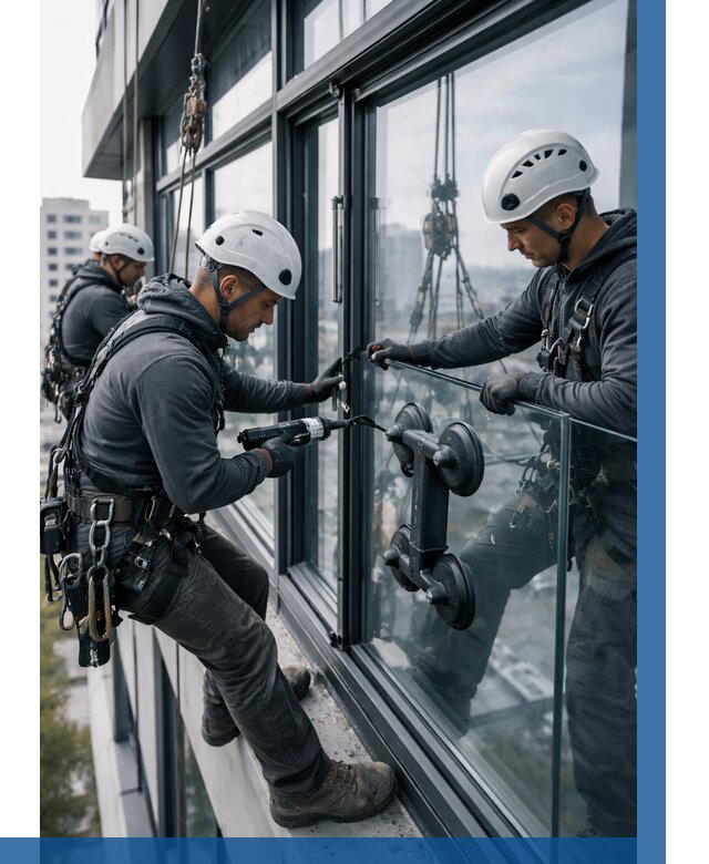 Витражное остекление зданий в Ялте от 3576 р. | ВЫСОТНИК-Ялт