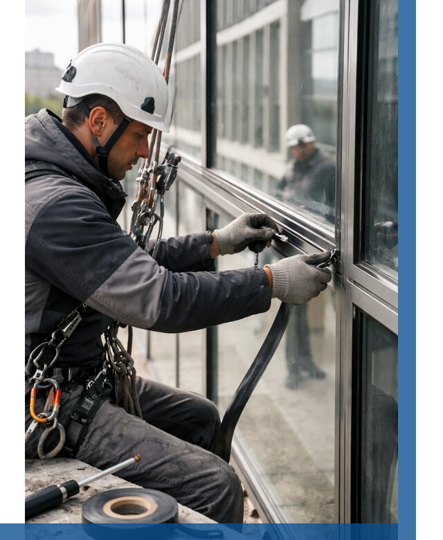 Ремонт витражных конструкций в Ялте от 3576 р. | ВЫСОТНИК-Ялт