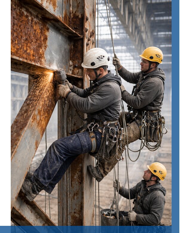 Зачистка металла от ржавчины в Ялте от 358 р. | ВЫСОТНИК-Ялт