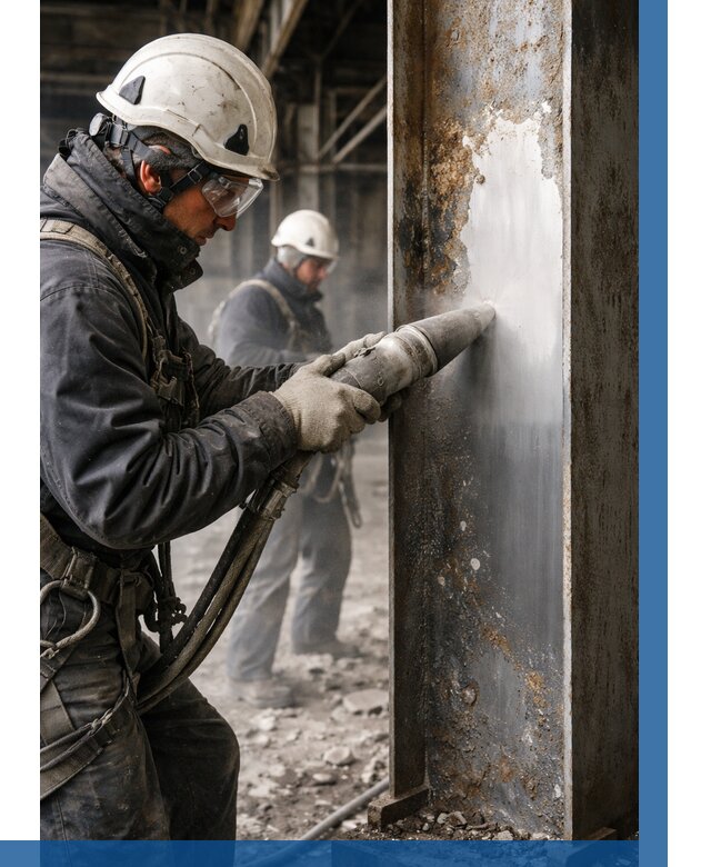 Удаление старой краски с металла в Ялте от 460 р. | ВЫСОТНИК-Ялт