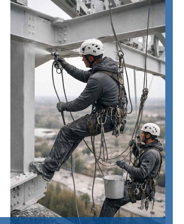 Покраска металлоконструкций на высоте в Ялте 358 р |ВЫСОТНИК-Ялт