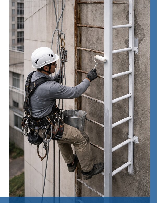 Покраска пожарных лестниц в Ялте от 4597 р. | ВЫСОТНИК-Ялт