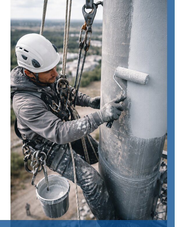 Покраска мачт связи под ключ в Ялте от 868 р. | ВЫСОТНИК-Ялт