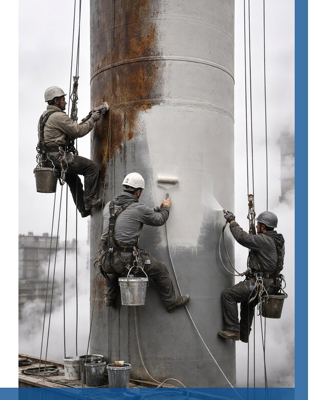 Покраска дымовых труб в Ялте от 8684 р. | ВЫСОТНИК-Ялт