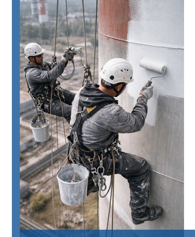 Покраска дымовых труб в Ялте: антикоррозийная защита и восстановление
