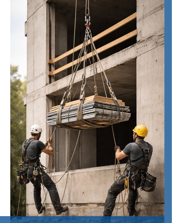 Подъем материала на этаж веревками в Ялте от 1532 р. | ВЫСОТНИК-Ялт