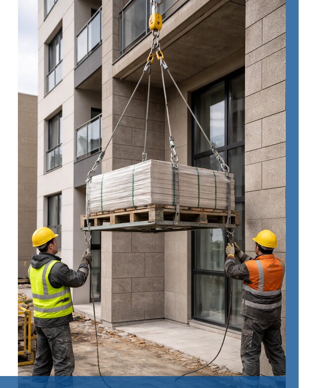 Подъем керамогранита на этаж в Ялте от 3576 р. | ВЫСОТНИК-Ялт