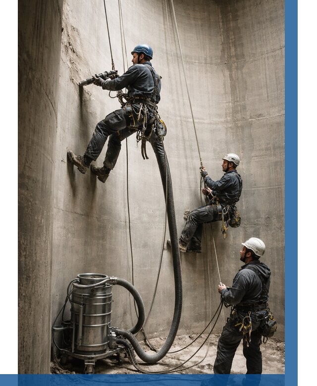 Зачистка силосов в Ялте от 4597 р. Договор и смета ВЫСОТНИК-Ялт