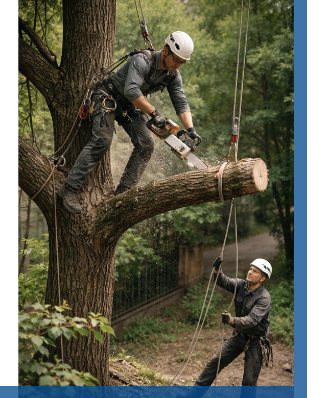 Спил деревьев альпинистами в Ялте от 8173 р. | ВЫСОТНИК-Ялт