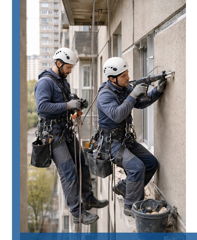 Промышленные альпинисты высотные работы и монтаж в Ялте